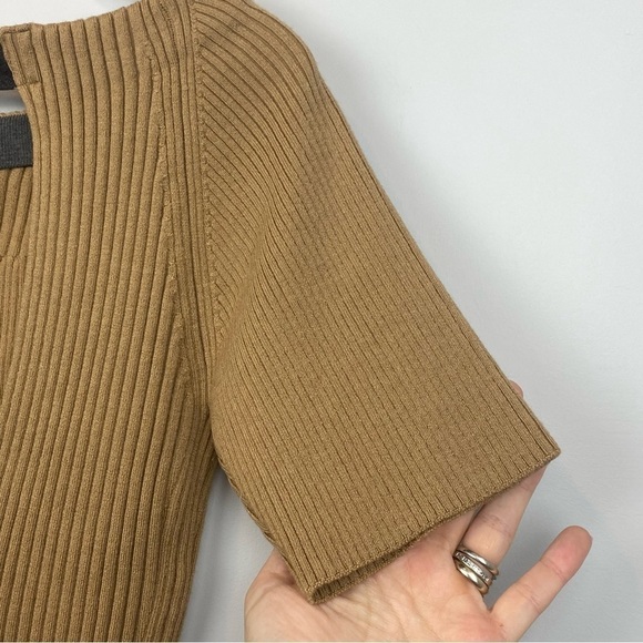 JASON Wu • Off-The-Shoulder Ribbed Stretch Wool And Silk-Blend Top - Picture 5 of 12